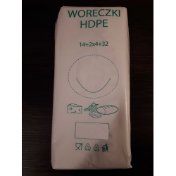 Woreczki foliowe HDPE 14/4/32cm